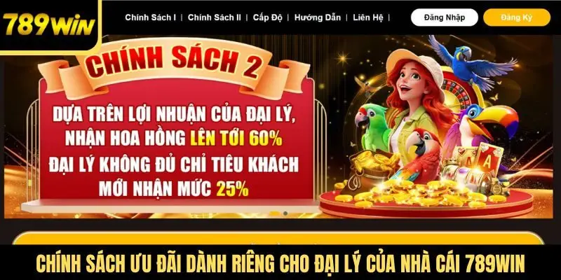 Chính sách ưu đãi dành riêng cho đại lý của nhà cái 789Win
